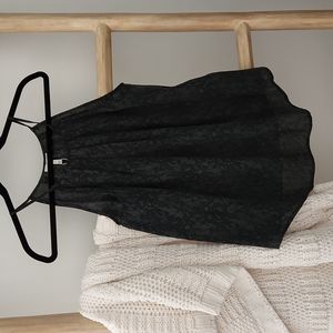 Joie Lace Print Silk Tank Top Medium